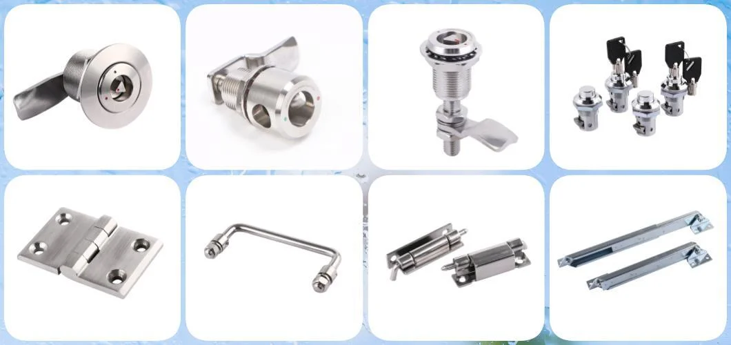 Stainless Steel Square Adjustable Grip Quarter Turn Cam Lock Railway Bus Latch Compression Latch