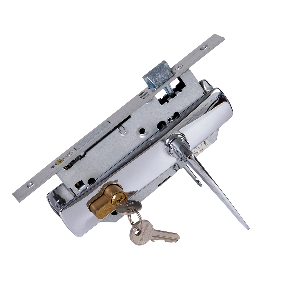 Galvanized / Zinc Plated Steel Low Headroom Garage Door Lock Set / Pass Door Lock