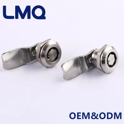 Heavy Duty Stainless Steel Knob Quarter Turn Cam Lock with Square 8mm Lock Cylinder